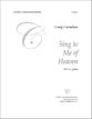 Sing to Me of Heaven SSAA choral sheet music cover